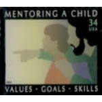 MENTORING A CHILD STAMP PIN